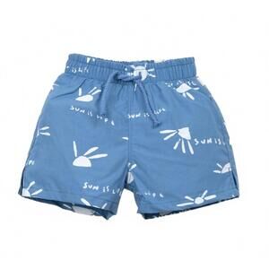 NEW PLAY UP boys baby printed swim shorts in blue